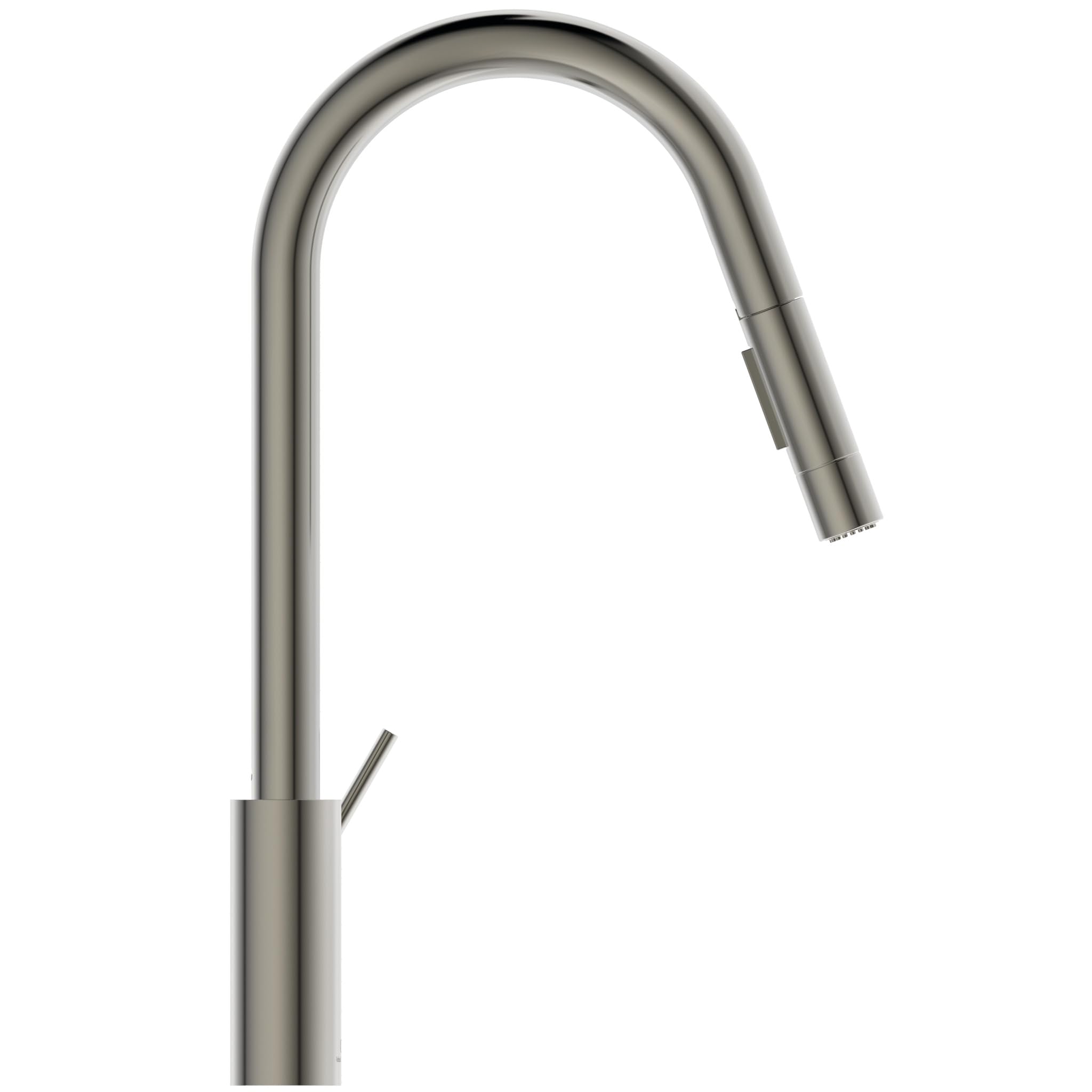 Ideal Standard - Gusto bateria zlewozmywakowa jednouchwytowa do zlewu kuchennego, wysoka rura wylewkowa z dwufunkcyjną wylewką obrotową i wyciąganą głowicą, Silver Storm