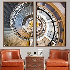 signwin 2 Piece Framed Canvas Wall Art Solid...