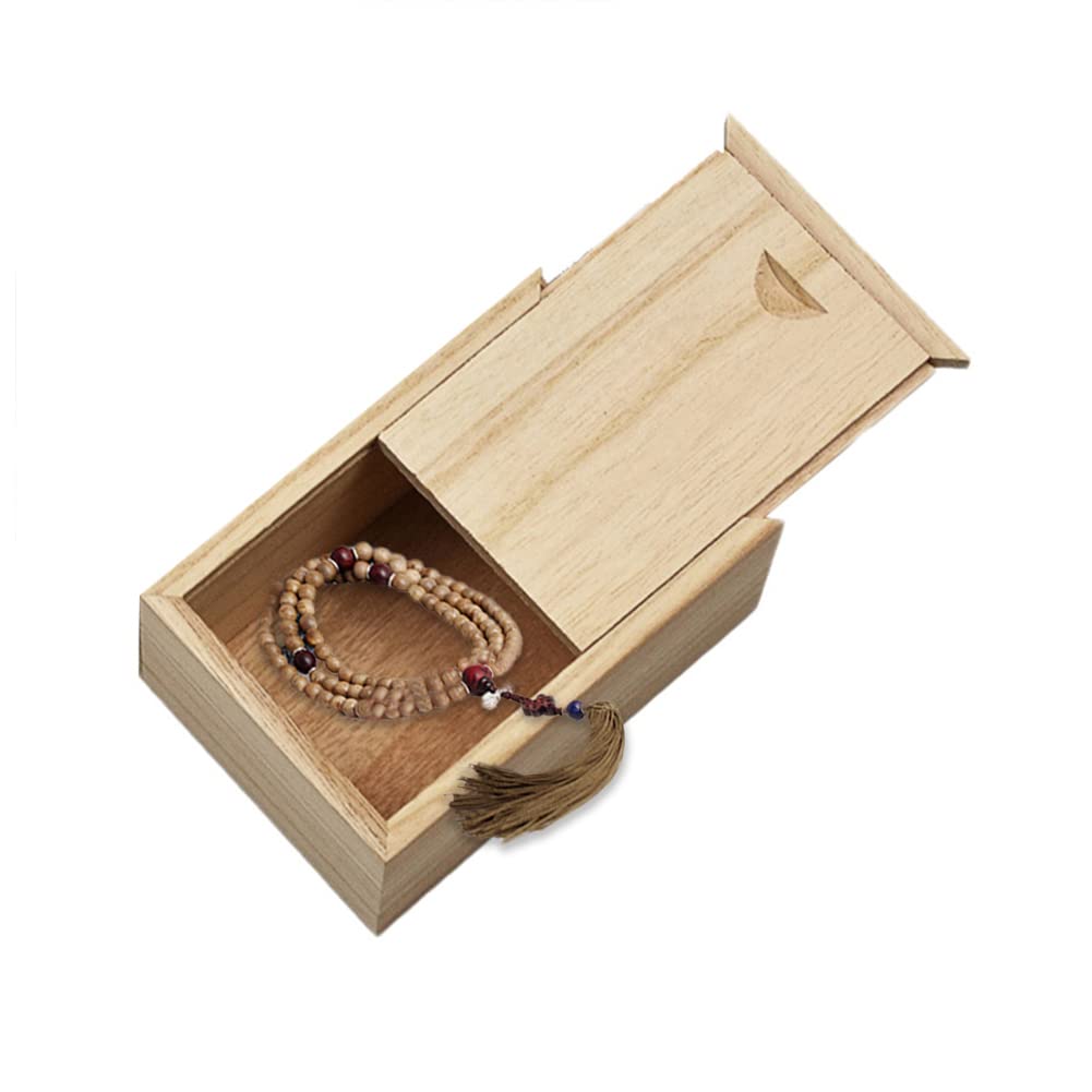 HERCHR Astuccio Rettangolare in Legno, retrò scatole di matita in legno, Scatola per Matite Intagliato con Coperchio Scorrevole per cancelleria, gioielli (Swirl Grass