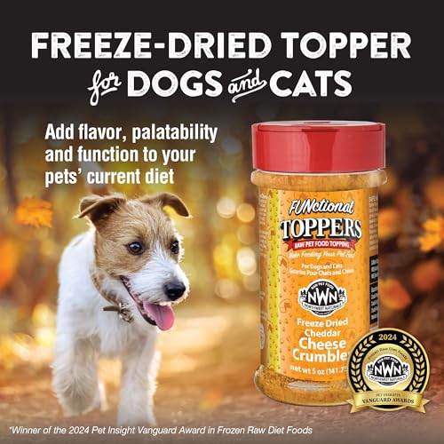 Image of Northwest Naturals Freeze-Dried Cheddar Cheese- Functional Topper - for Dogs and Cats - Healthy, Limited, Human Grade Ingredients, All Natural, Proudly Made in USA, 5 Oz (Pack of 1)