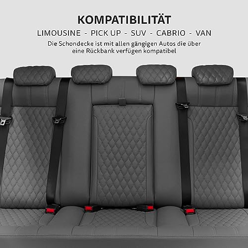 Bestlivings Autoschondecke für den Rücksitz, rutschfeste Hundedecke für Auto Rückbank und Kofferraum, für Auto, SUV, Van geeignet