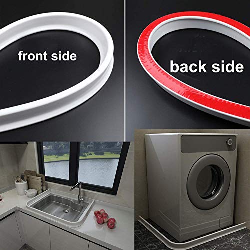 Badkamer natte ruimte vloer siliconen afdichtstrip, hordeurafdichtstrip, douchedam waterdichte barrière/gebruikt voor… - Image 7