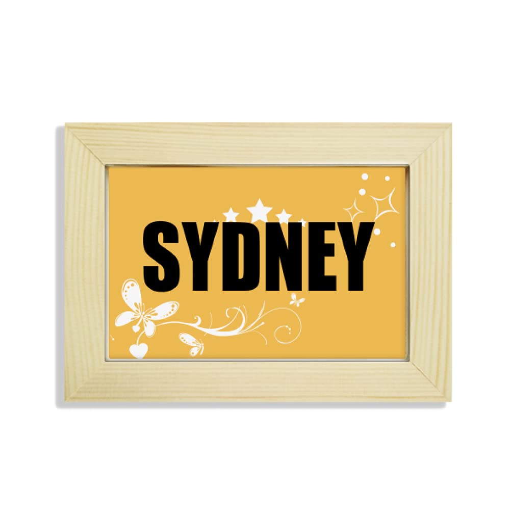 Pintura de flores de Sydney con marco de madera selecta para un escritorio elegante