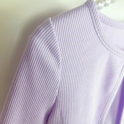 Toddler Girls Lilac Mermaid Sundresses with Long-sleeved Jacket in the same color for Little Girl 3-7T3