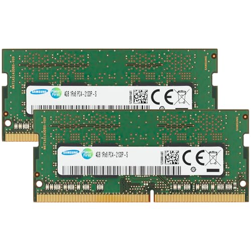 Image of Samsung 8GB (2x4GB) DDR4 2133MHz PC4-17000 (PC4-2133P) CL15 SODIMM 1Rx8 Single Rank 1.2V 260-Pin Laptop, Notebook RAM Memory