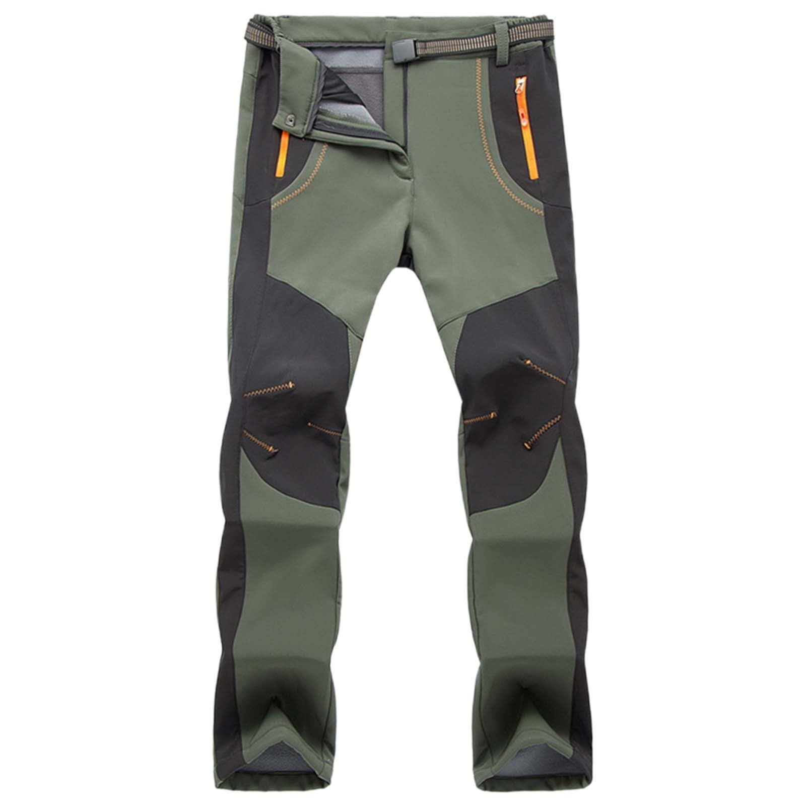 Pantalones de senderismo impermeables cortavientos estilo vintage 4