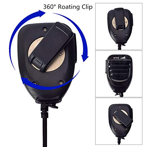 HYS Kenwood 2 Pin Handheld Speaker Mic 3.5mm