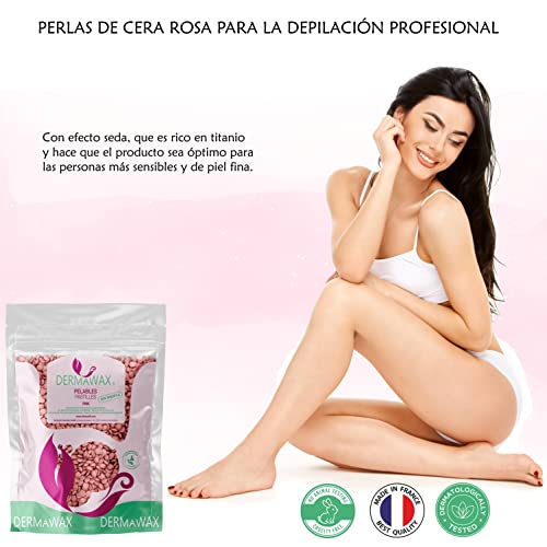 Dermawax-Cera-depilatoria-caliente-de-fusion-suave-rosa-Depilacion-sin-tiras-para-todas-las-areas-asi-como-para-la-cara-Piernas-Brazos-brasilena-y-tipos-de-piel-particularmente-sensible-1-kg