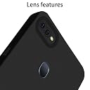 Pikkme Oppo F9 Pro/Realme 2 Pro/Realme U1 Back Cover Soft Matte Liquid Silicone TPU | Camera Protection | Shockproof Slim Back Case (Black) gallery image