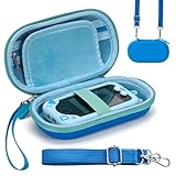 Case for Kids Smart Phone Toys, Fits for Luoba/KOKODI/Luyiilo/Yosfeng/WEOLULI/Joozfee Kids Smartphone, Girls & Boys Cell Phones Case with Adjustable Shoulder Strap for SD Card Cable Accessories - Blue