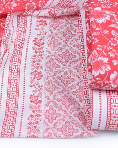 Image of Sun Fashion And Lifestyle Pure Cotton Unstitched Frabic Set - Salwar Suit With Stylish Dupatta (TBD243)