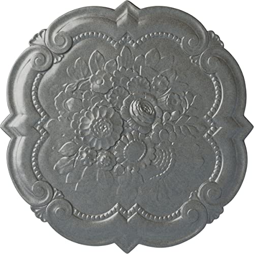 Ekena Millwork CM24VIPLS Victorian Ceiling Medallion, Platinum, 24-3/8" x 1"