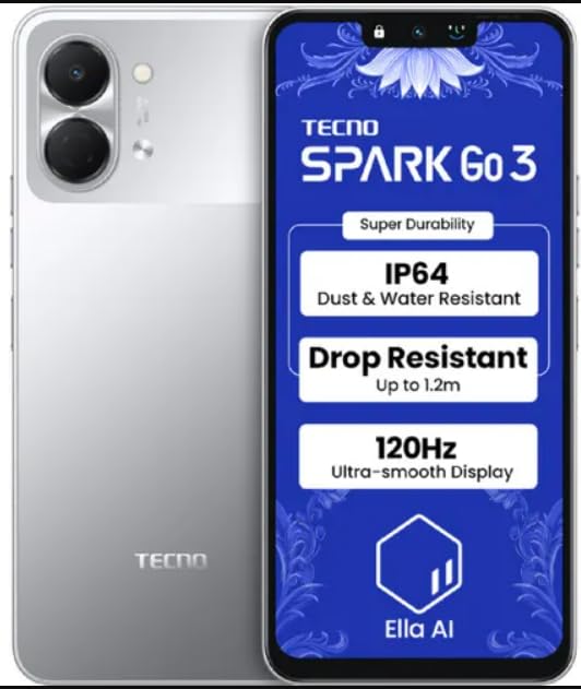 Image of Tecno Spark GO 3 (Titanium Grey, 4GB+64GB)