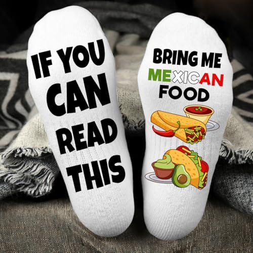 If You Can Read This Bring Me Tacos and Burritos Socks – Tacos Socks for Man and Woman Funny Novelty Socks Thanksgiving Christmas Gift3