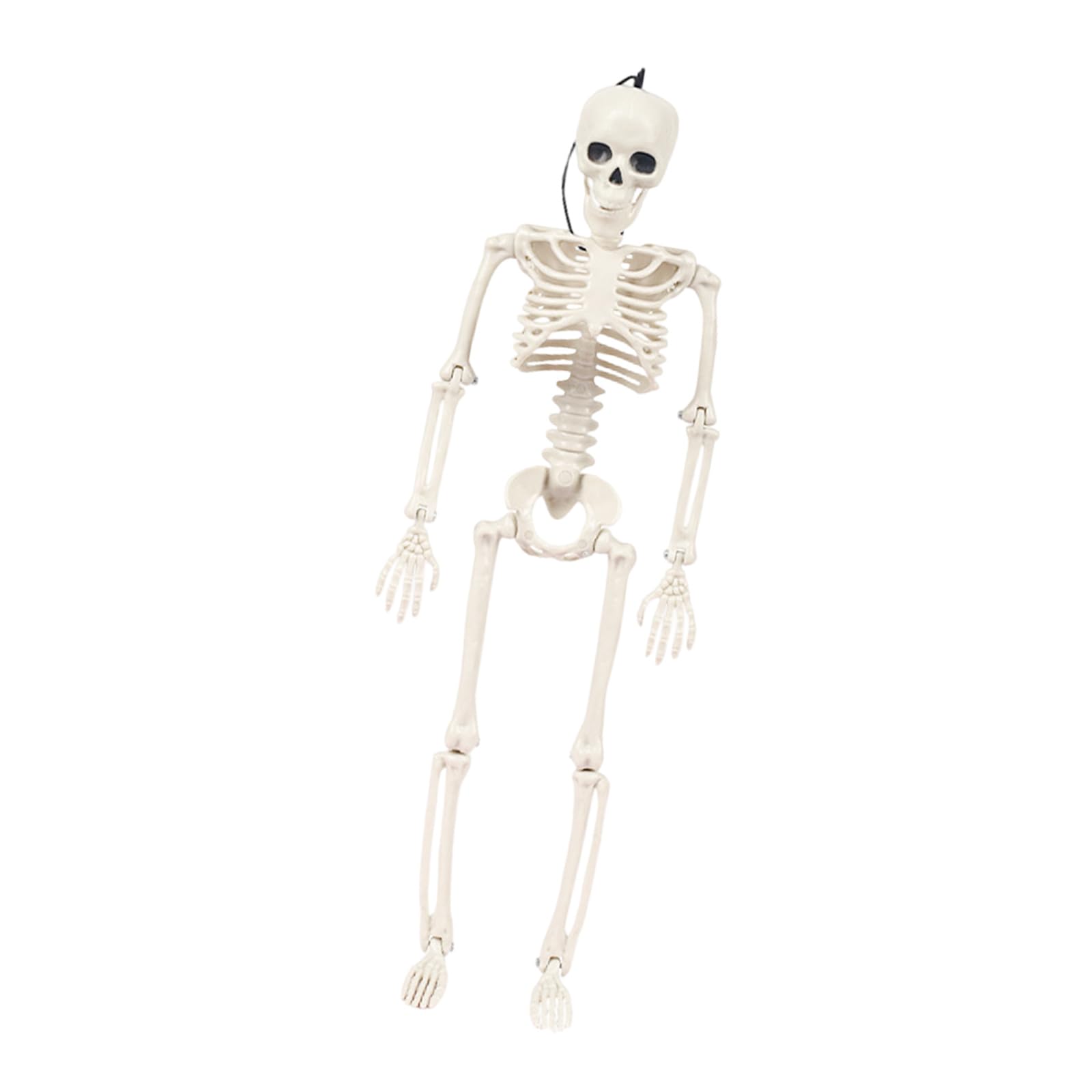 Xjdzineq Halloween Skeleton Figure Hanging Ornament Realistic Skeleton Decoration with Adjustable Joint for Yard Porch Standing Hanging Framework Deck