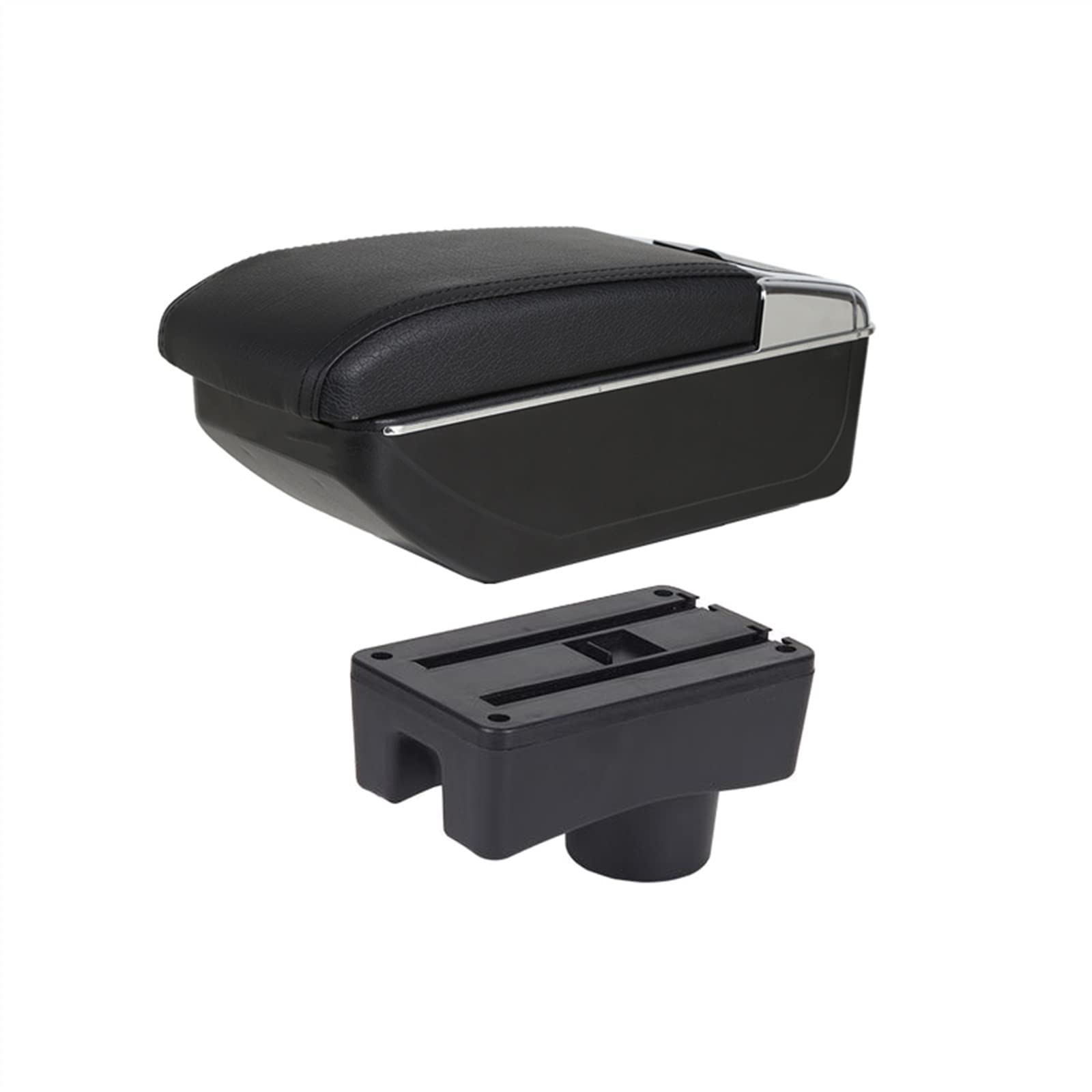 Car Armrest Box For Toyota For Aygo X 2022 Car Armrest Box Center Retrofit USB Charging Ashtray(B-black black line)