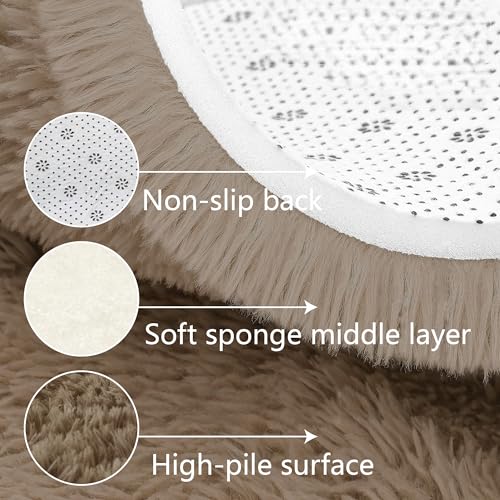 Tapis antidérapant 260x400 cm lavable résistant aux enfants et animaux de compagnie