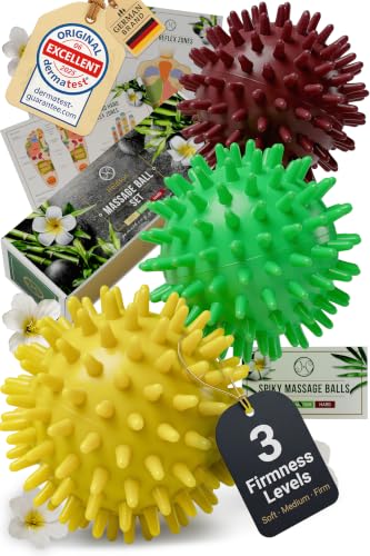 HELDSON Spiky Massage Ball Set 3 Pcs – Foot...