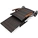 Tangkula Wicker Chaise Folding Back Adjustable Aluminum Rattan Lounger Recliner Chair W/Wheels (Mix Brown)