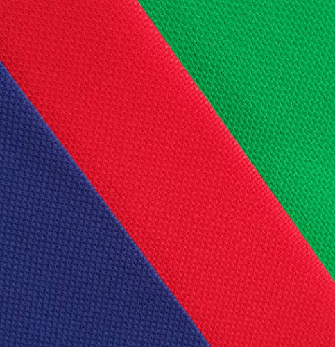 Image of KCS 3 pc of 12 inch x 18 inch 14CT Counted Cotton Aida Cloth Cross Stitch Fabric (red+Green+Royal Blue)