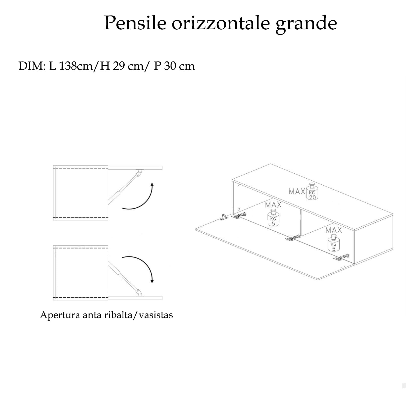 Parete Attrezzata Soggiorno Design Moderno 276x175 cm Composto da 2 Pensili 3 Cubi e Mobile Porta TV Sospeso con 2 Ante Rovere Beige e Grafite PAL81
