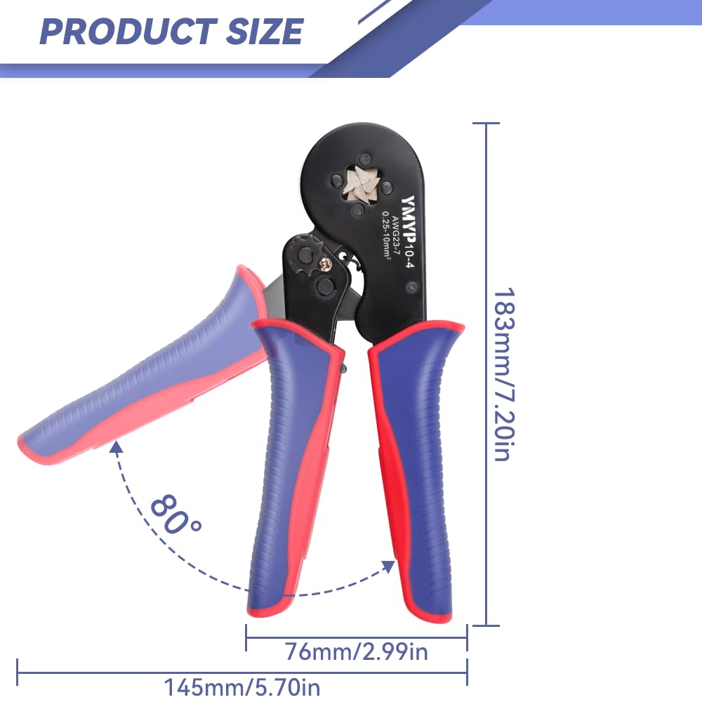 YMYP Crimping Tool - 1900 Ferrules AWG 23-7 -6
