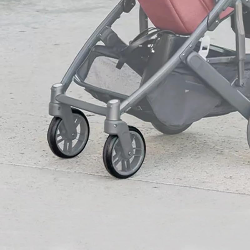 Buggy Wheel Tire Compatible with UPP-Ababy Cruz V2 Front Or Rear PU Tyre Cover DIY Baby Stroller Replace Accessories(2 Front tire-Cruz V2)