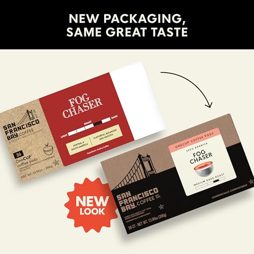 Image of San Francisco Bay K-Cup Coffee Pods, Fog Chaser (36 ct), Medium-Dark Roast, Single-Serve Coffee Pods