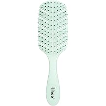 Lindo Eco-Friendly Hair Brush detangling wet or dry hair, flexible bristles