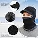 AYPOW Wintermantel aus Sturmhaube mit flexiblem Halswärmer, winddichter, Unisex Warmer Ski-Gesichtsmaske für Outdoor-Sportarten-Schwarz