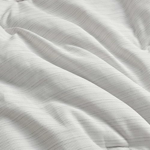 Parure de lit texturée Kenneth Cole en tissu lisse gris de qualité supérieure lit double - 8