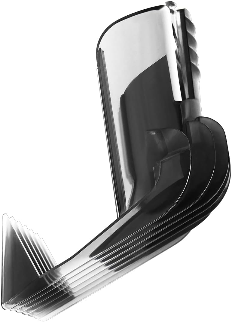 VINFANY Replacement Hair Clipper Comb for Philips QC5105 QC5115 QC5120 QC5125 QC5130 QC5135 Hair Clipper (3-21mm, Plastic, Grey, Unisex, Adults)