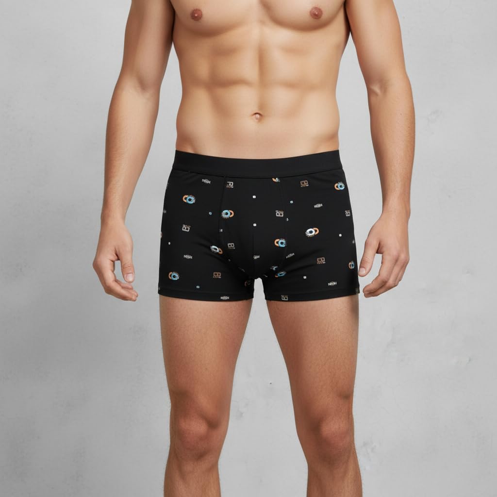 Men's Boxer Briefs 6-Pack, Cotton Stretch Underwear with 3D Support Pouch for All-Day Comfort - Image 2