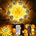 Moroccan String Lights Plug-in 60 LED 29ft Indoor Outdoor Waterproof 8 Modes Diwali Lights with Timer & Remote Control, Decorative Globe for Bedroom Christmas, Warm White