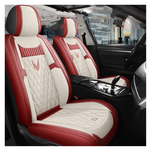 Housse de siège voiture pour Polo et Tiguan finition haut de gamme beige rouge