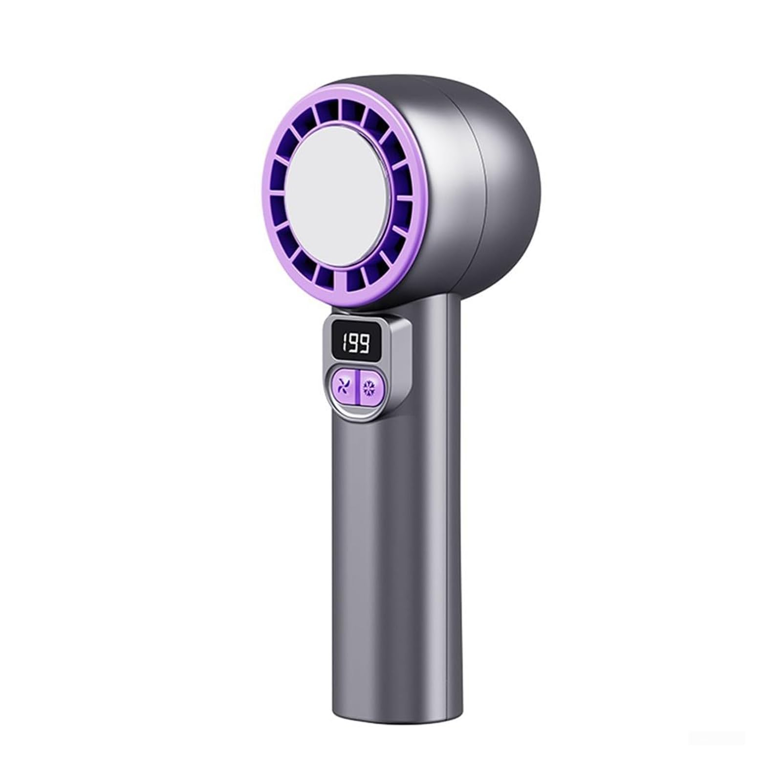 Buxuaaaa Portable Handheld Fan USB Rechargeable 199 Speeds, Quiet Cooling with Cold Compress for Travel Camping Home Quiet Handheld Fan for Use