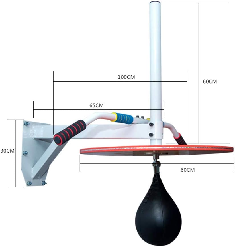 AGYH Wall-Mounted Horizontal Bar and Speed Ball Combination, Suitable for Home Gym Strength Training Equipment, Load 300KG