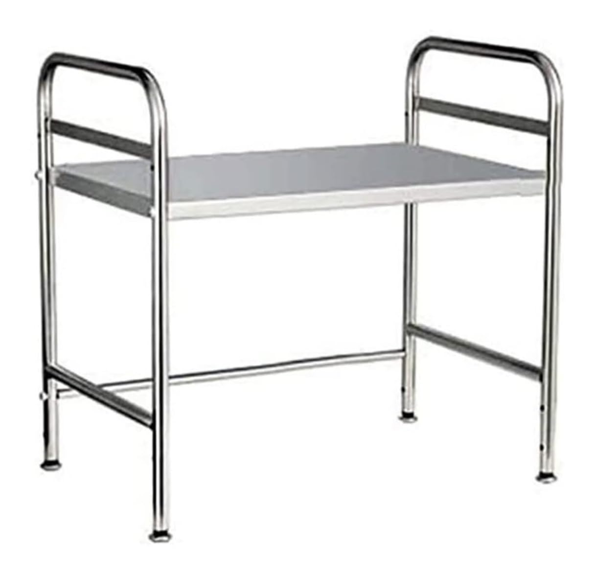 HADECOLL Microwave Oven Rack Shelf Organizer 2 Tier Microwave Oven Rack Stainless Steel Stand Storage Rice Cooker Racks For Kitchen Countertop Organizer