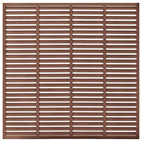 Susany Pannello di Recinzione da Giardino, Persiana, per Esterno,in WPC Nero,85x170 cm,Recinzione da Giardino, a Parete, Divisore Esterno