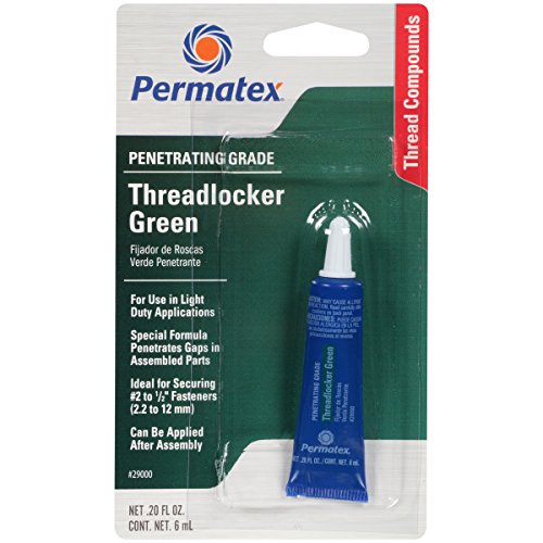 Permatex 29000-12PK Penetrating Grade Threadlocker Green, 6 ml (Pack of 12)