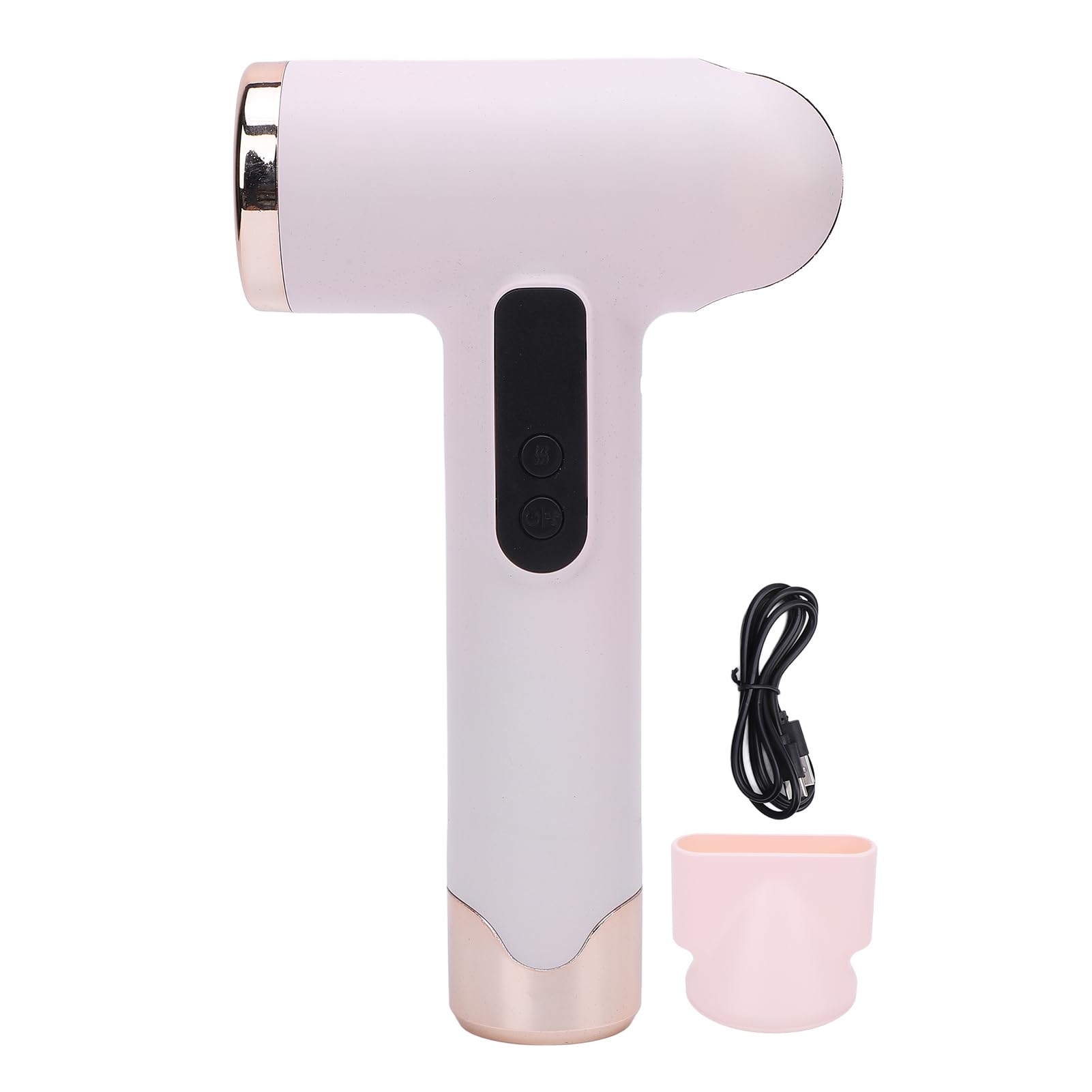 Tonysa USB Wiederaufladbarer Föhn, 15000 MAh Kabellos 200 W Leicht Mit Düse Styling Für Reisen