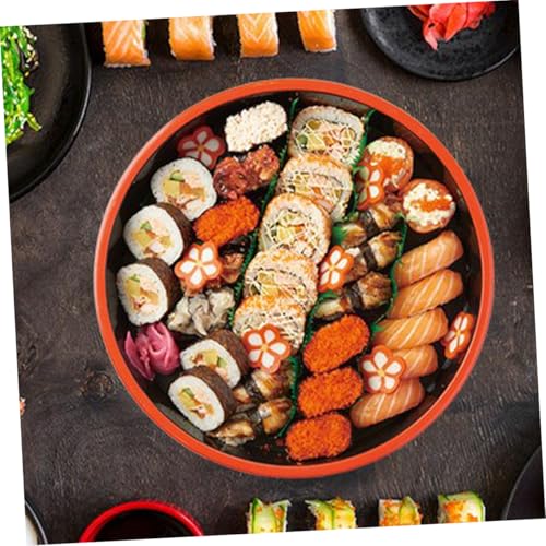 Juego de Platos de Sushi Redondos SUPVOX 24.5 cm miniatura 5