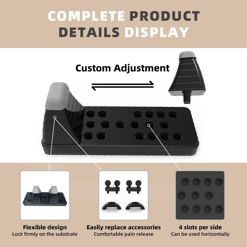 Psoas Release Tool & Hip Hook, Fully Adjustable Hip Flexor Release Tool for QL, Psoas, Back, Hamstring, Glute, Iliacus, and Neck Pain and Deep Tissue Relief - Trigger Point and Myofascial Release Tool