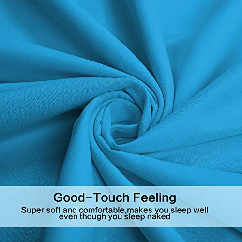 Image of Best Season 4 Piece Bed Sheet Set (Queen,Dark Teal 1 Flat Sheet,1 Fitted Sheet and 2 Pillow Cases,100% Brushed Microfiber 1800 Luxury Bedding,Deep Pockets,Extra Soft & Fade Resistant