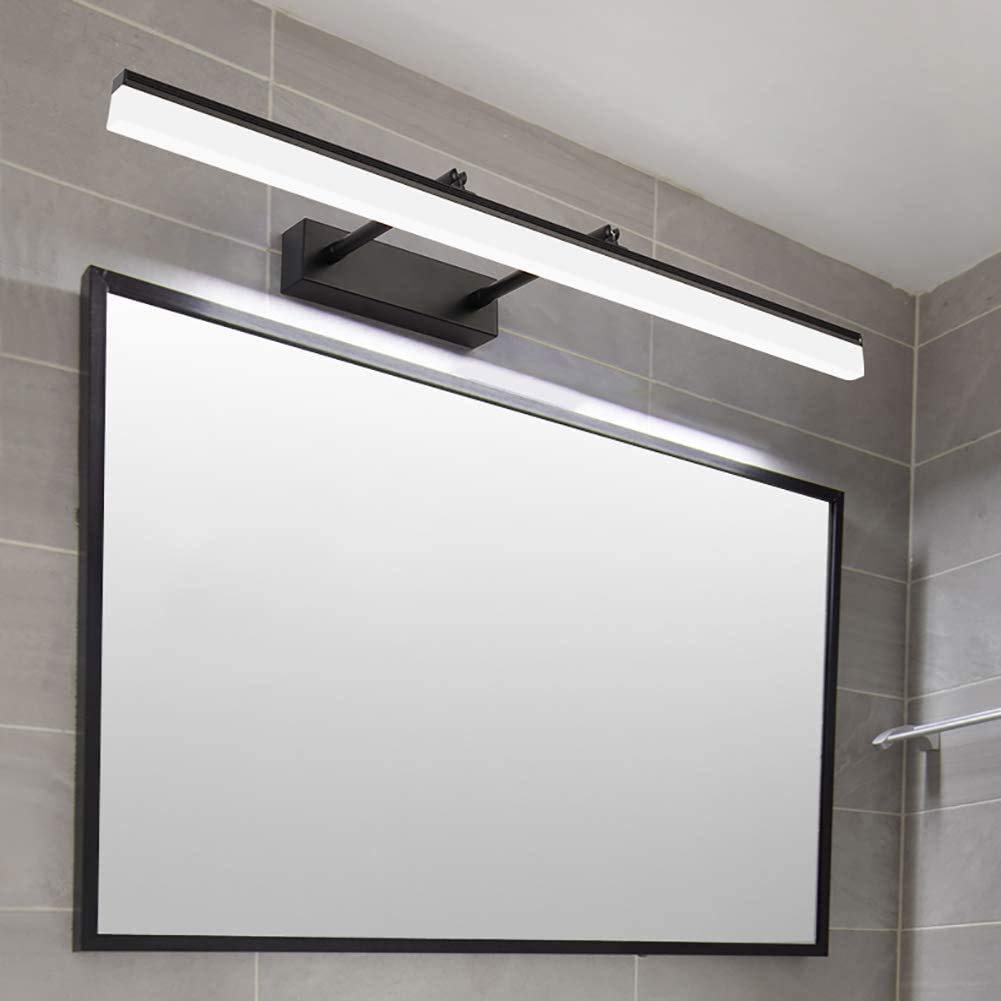 Bagno,Lavare Lampada Da Tavolo,Lampada A Specchio Per La Vanità Dell'armadio,Led Moderno Semplice Lampada Da Parete Impermeabile,Lampada A Specchio Retrattile,Lampada Anteriore A S-Luce in bianco e ne
