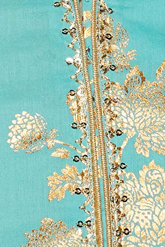 Image of BIBA Women Cotton Straight Kurta Palazzo Suit Set
