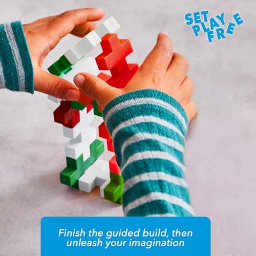 Image of PLUS PLUS Big 15 Piece Holiday Mix - Large Building Blocks for Toddlers