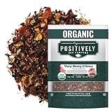 Organic Positively Tea Company, Very Berry Citrus, Herbal Tea, Loose Leaf, 16 Ounce