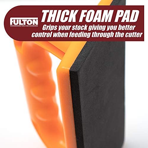 Safety Push Block 2 Pack, Safety Orange Color For High Visibility Ideal For Use On Router Tables, Jointers, Shapers And Band Saws #TOP4