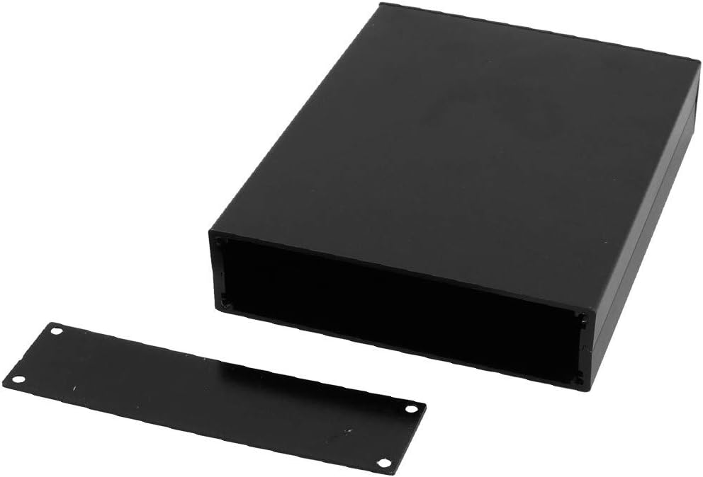 163 x 114 x 33mm Multi-Purpose Electronic Extruded Aluminum Enclosure Case Black(163 x 114 x 33 mm Mehrzweckgehäuse für die Gehäuse aus extrudiertem Aluminium in Schwarz